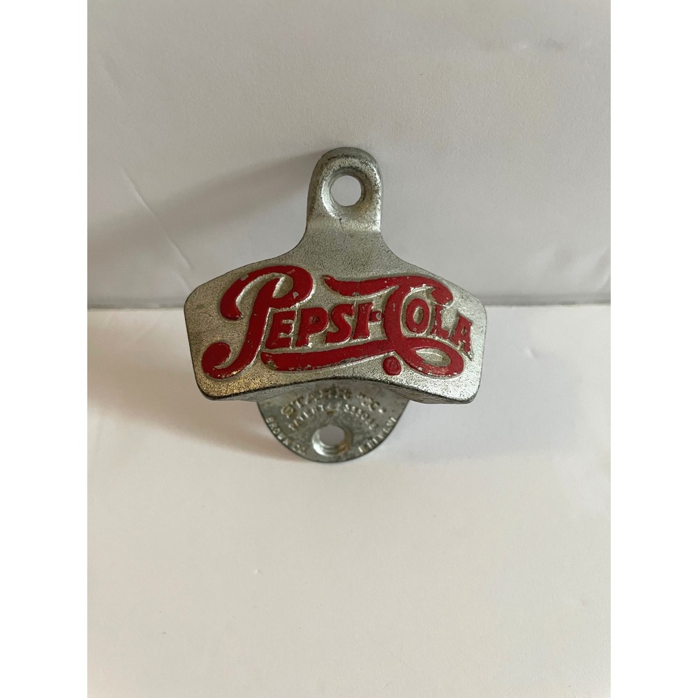 Vintage Pepsi Cola Wall‎ Mount Bottle Opener Soda Pop Starr Collectible 3"